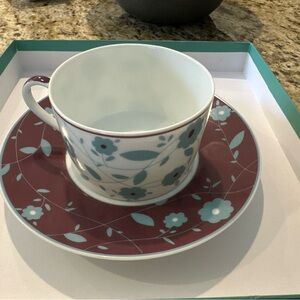 Bernardaud White Teacup Set (2)